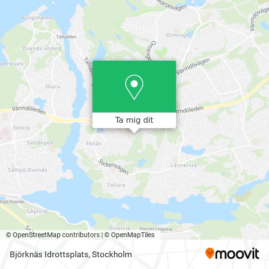 Björknäs Idrottsplats karta