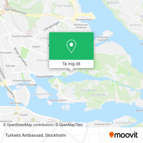 Turkiets Ambassad karta