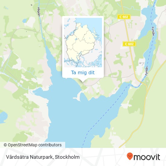 Vårdsätra Naturpark karta