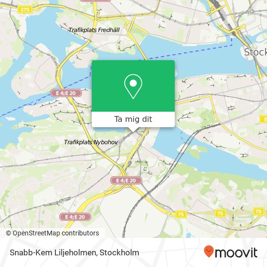 Snabb-Kem Liljeholmen karta