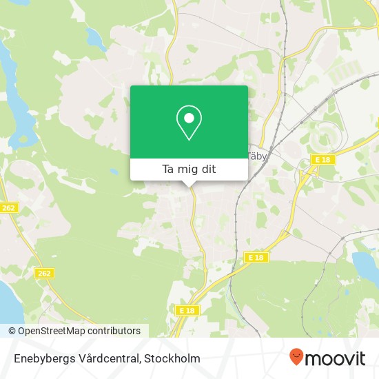 Enebybergs Vårdcentral karta