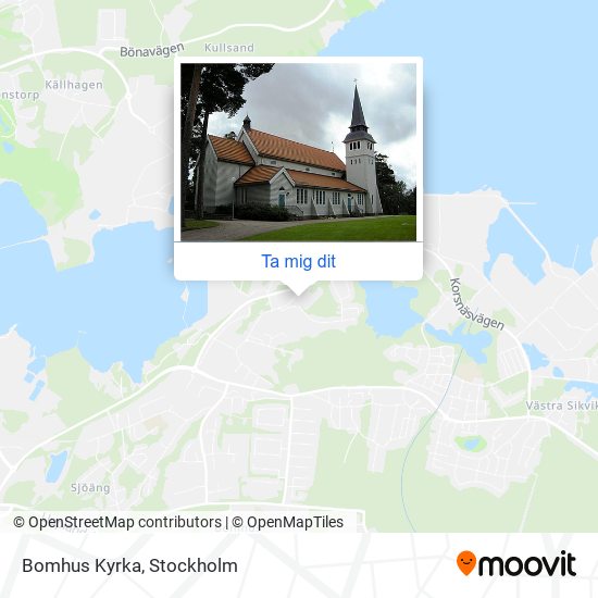 Bomhus Kyrka karta