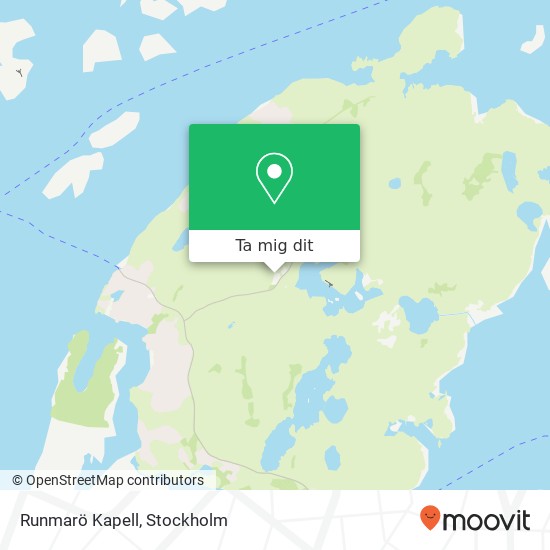 Runmarö Kapell karta