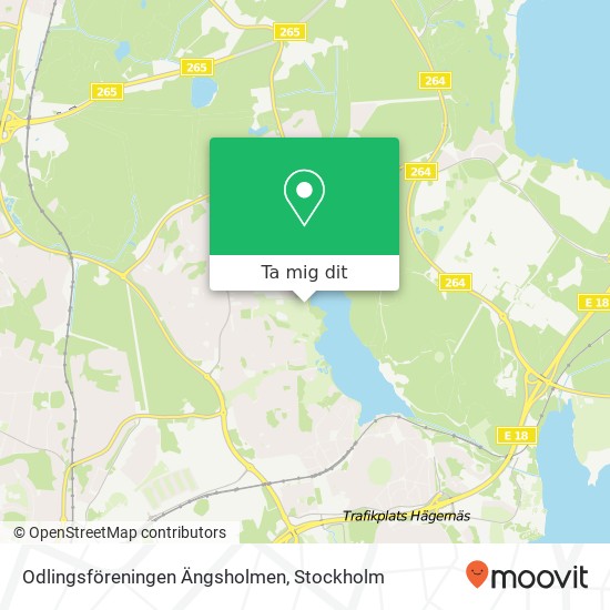 Odlingsföreningen Ängsholmen karta