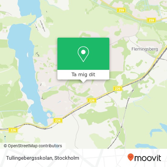 Tullingebergsskolan karta