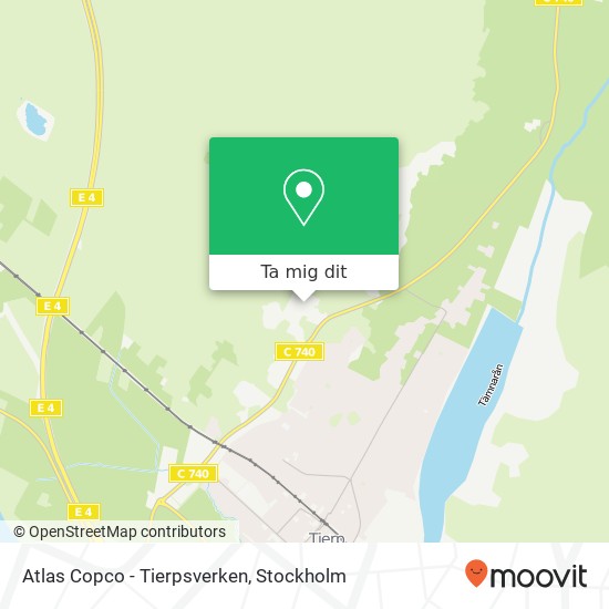 Atlas Copco - Tierpsverken karta