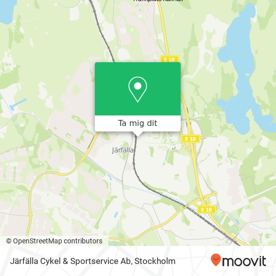 Järfälla Cykel & Sportservice Ab karta