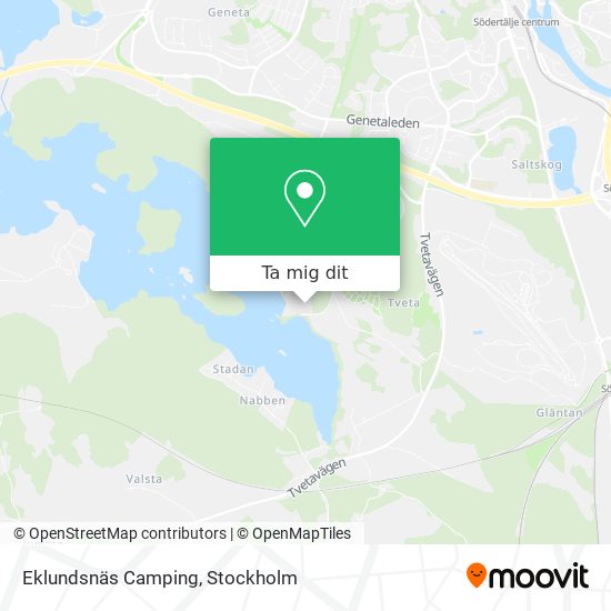 Eklundsnäs Camping karta