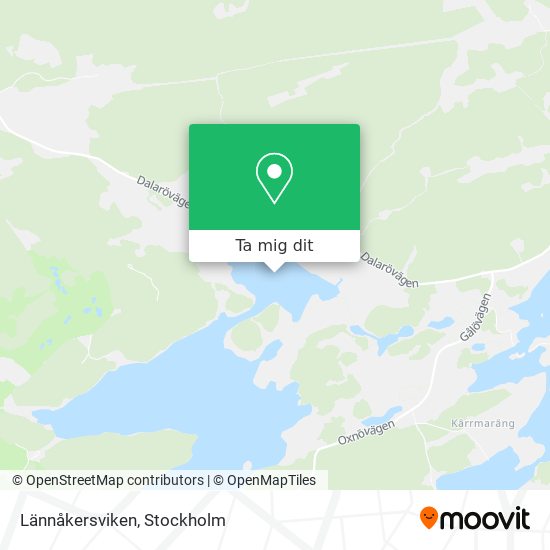 Lännåkersviken karta