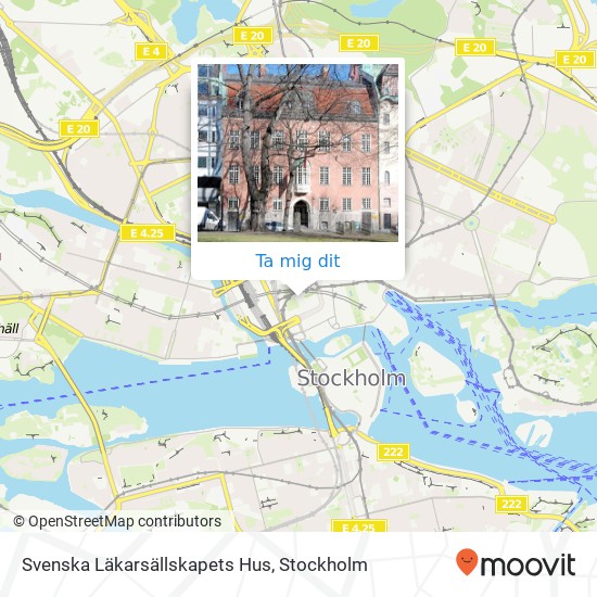 Svenska Läkarsällskapets Hus karta