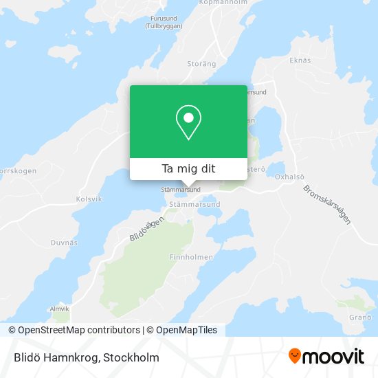 Blidö Hamnkrog karta