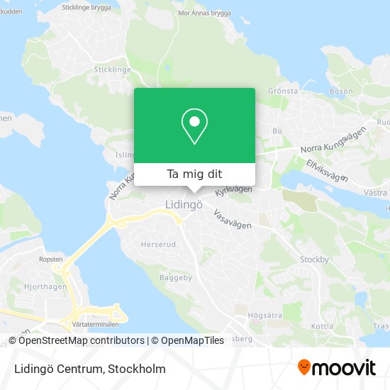 Lidingö Centrum karta