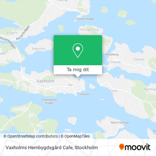 Vaxholms Hembygdsgård Cafe karta