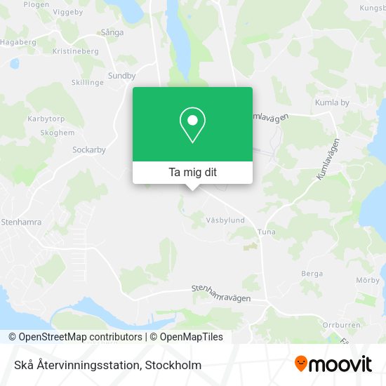 Skå Återvinningsstation karta