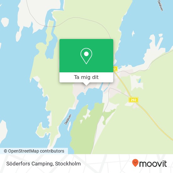 Söderfors Camping karta