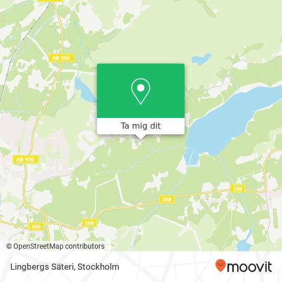 Lingbergs Säteri karta