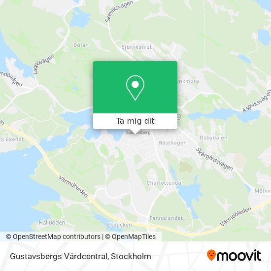 Gustavsbergs Vårdcentral karta