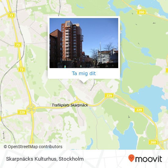 Skarpnäcks Kulturhus karta