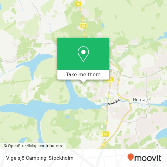 Vigelsjö Camping karta
