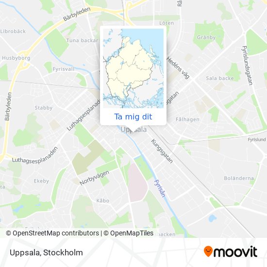 Uppsala karta