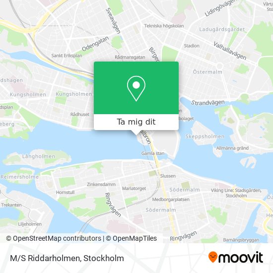 M/S Riddarholmen karta
