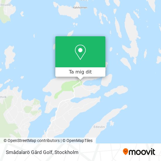 Smådalarö Gård Golf karta