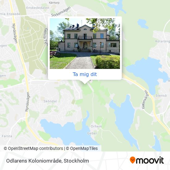 Odlarens Koloniområde karta