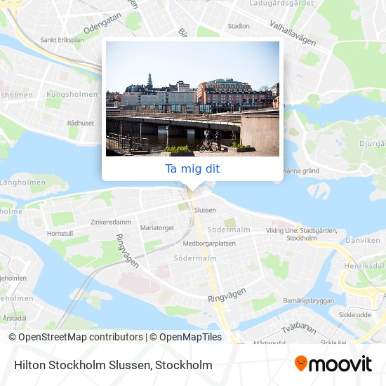 Hilton Stockholm Slussen karta