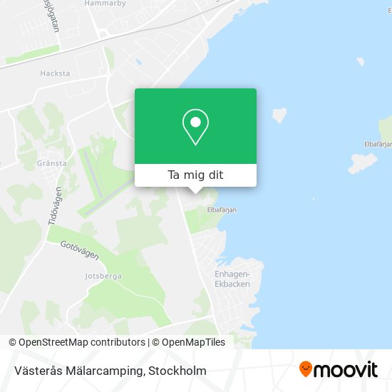 Västerås Mälarcamping karta