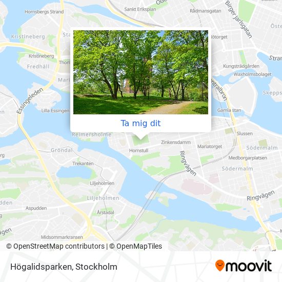 Högalidsparken karta