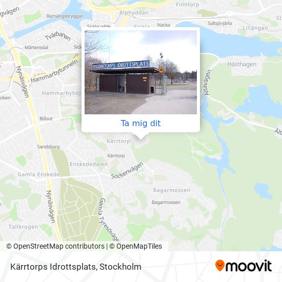 Vägbeskrivningar till Kärrtorps Ip i Stockholm med Buss ...