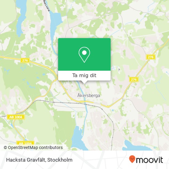 Hacksta Gravfält karta