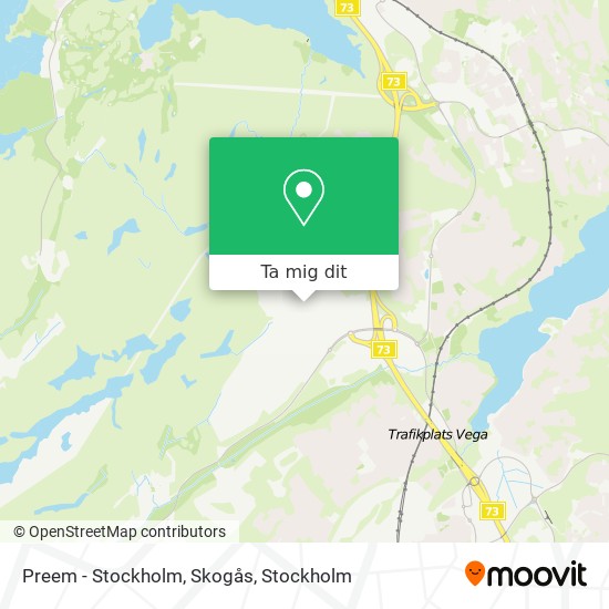 Preem - Stockholm, Skogås karta