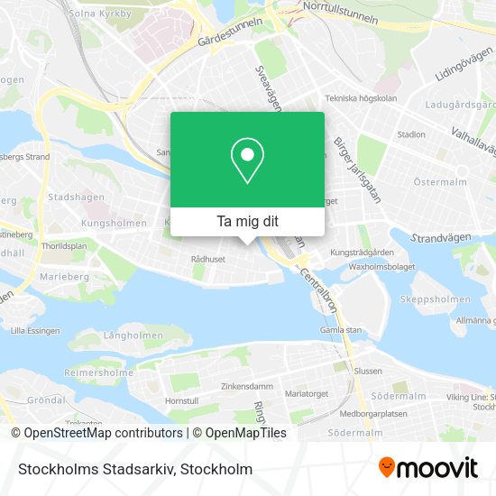 Stockholms Stadsarkiv karta
