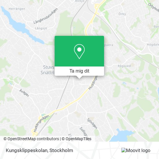 Kungsklippeskolan karta