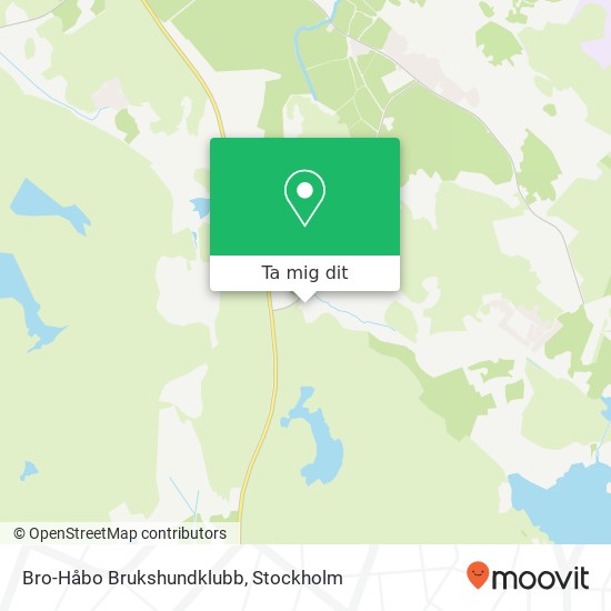 Bro-Håbo Brukshundklubb karta