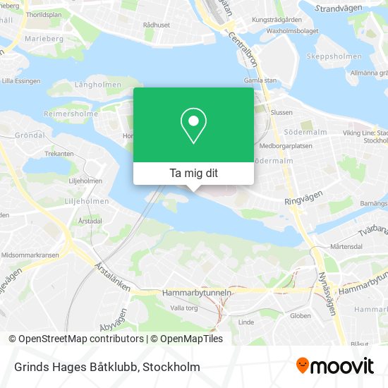 Grinds Hages Båtklubb karta