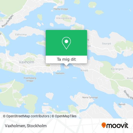 Vaxholmen karta