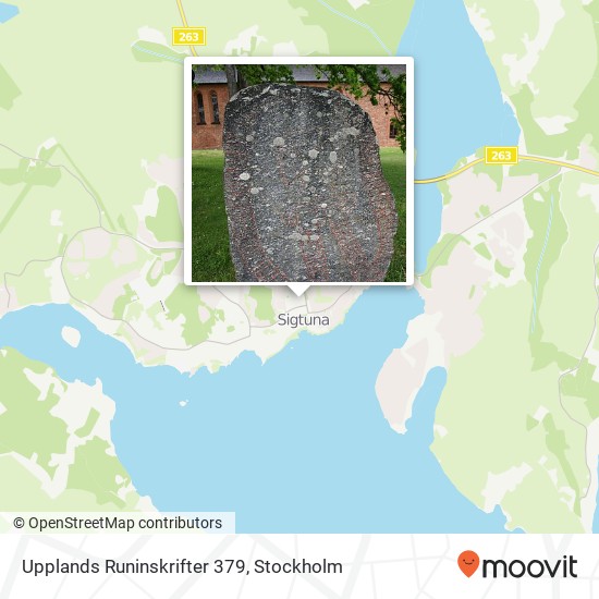 Upplands Runinskrifter 379 karta