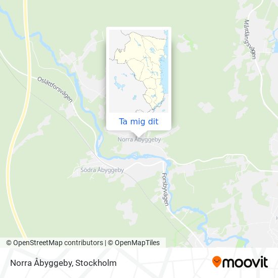 Norra Åbyggeby karta