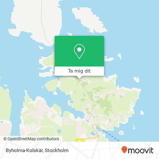 Byholma-Kolskär karta