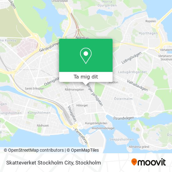 Skatteverket Stockholm City karta