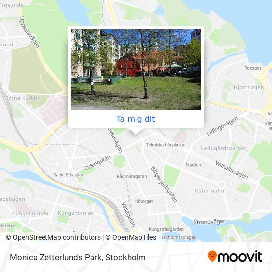Monica Zetterlunds Park karta