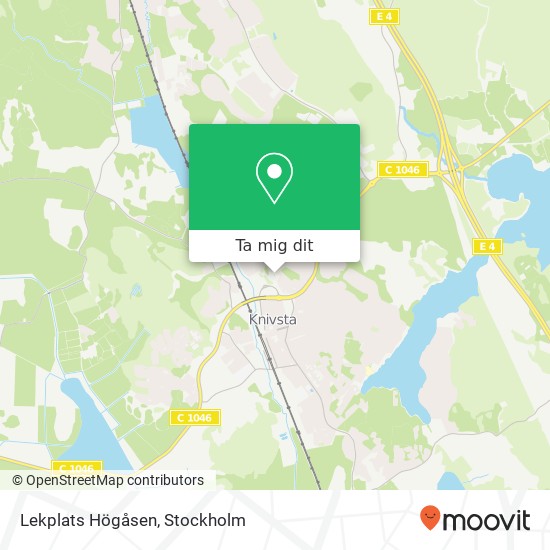 Lekplats Högåsen karta