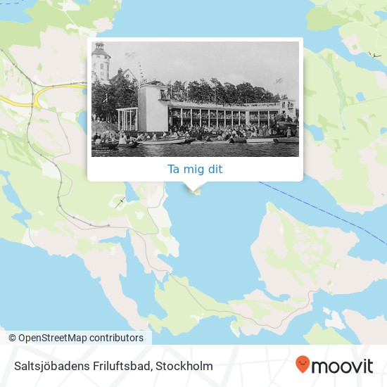 Saltsjöbadens Friluftsbad karta