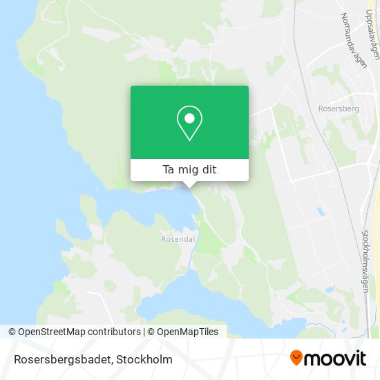 Rosersbergsbadet karta
