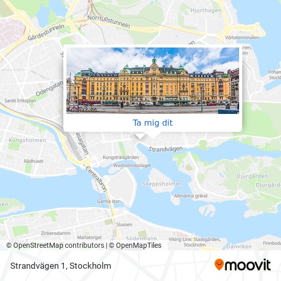 Strandvägen 1 karta