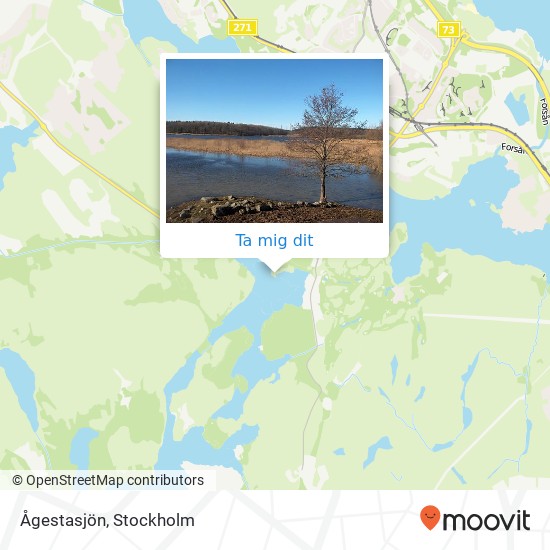 Ågestasjön karta