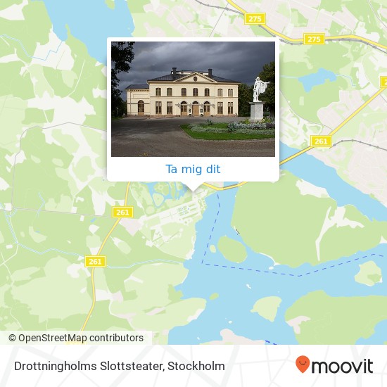 Drottningholms Slottsteater karta