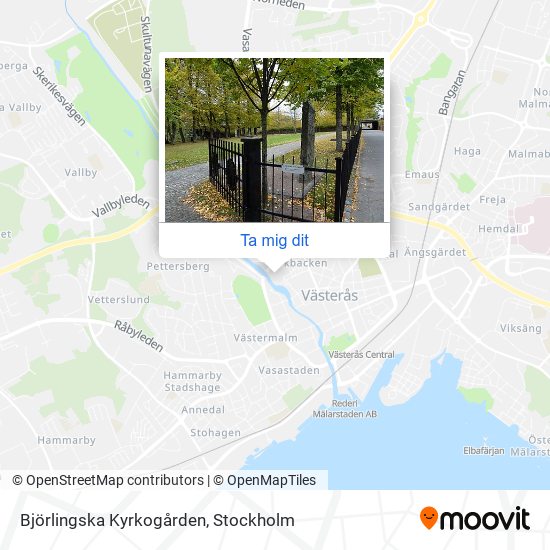 Björlingska Kyrkogården karta